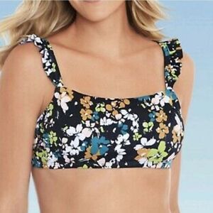 NWT BeachBetty Bandeau Ruffle Bikini Top SzLarge